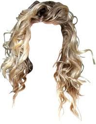 curly very long blonde hair no background - Google Search