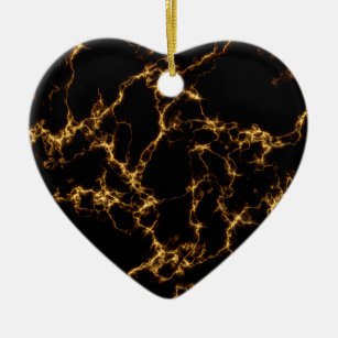 Black And Gold Marble Christmas Tree Decorations & Ornaments | Zazzle.co.uk