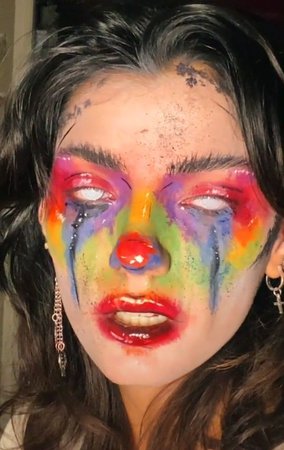 clowncore makeup