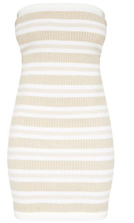 dual stripe tube dress