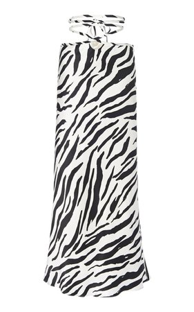 Zebra-Print Silk Skirt by Christopher Esber | Moda Operandi