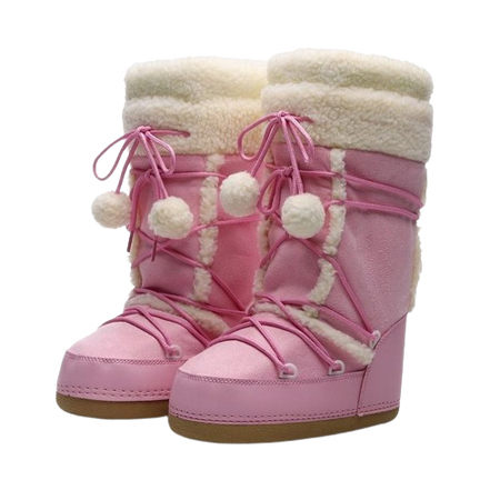 [undeadjoyf] pink winter boots