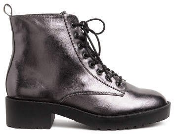 Shimmering metallic boots - Gray
