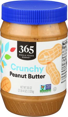 Amazon.com : 365 by Whole Foods Market, Crunchy Peanut Butter With Salt, 36 Ounce : Grocery & Gourmet Food
