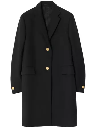 Burberry button-down single-breasted Coat - Farfetch