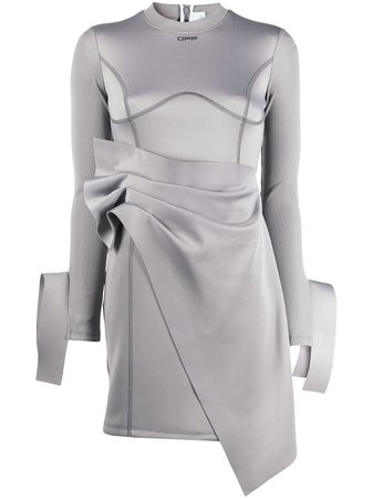 Off-White Robe Courte à Design Asymétrique - Farfetch