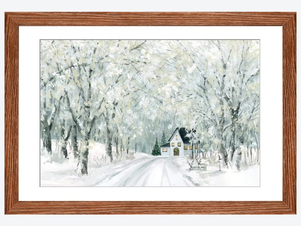 Christmas Lane Framed Print by Carol Robinson | iCanvas
