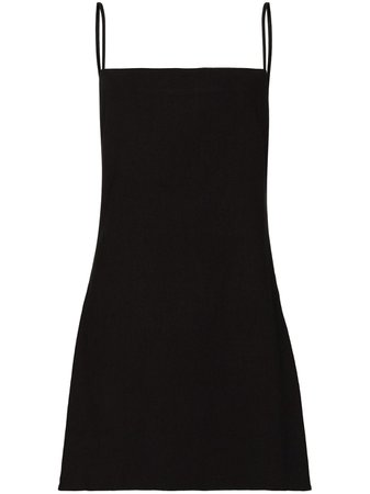 Shop black St. Agni Anzu mini slip dress with Afterpay - Farfetch Australia