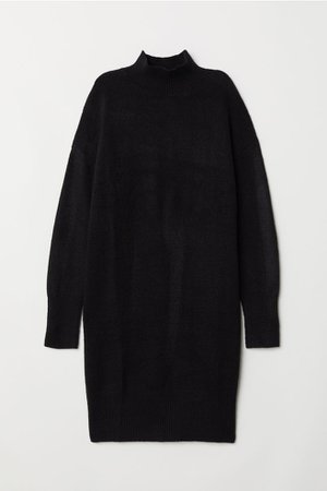 Knit Dress - Black - Ladies | H&M US