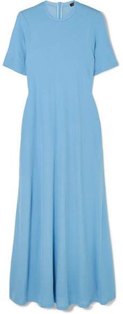 Leila Jersey Midi Dress - Blue