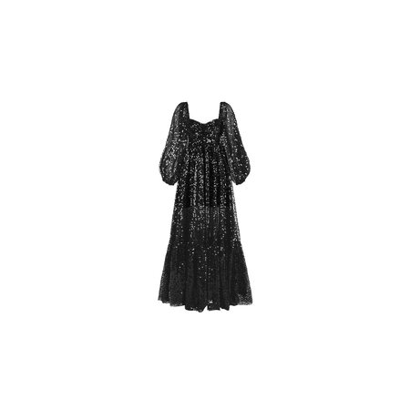 SELKIE | Black Sequin Princess Gown (HVST edit)