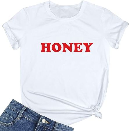 Amazon.com: BLACKMYTH Women Summer Short Sleeve Top Tee Graphic Cute T-Shirt White X-Large : Clothing, Shoes & Jewelry