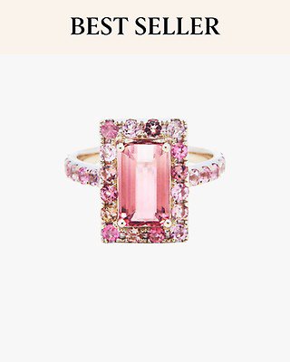 Yi Collection | Aquamarine And Pink Tourmaline Candy Ring | Olivela