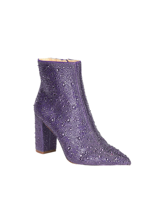 purple sparkle sequins boots