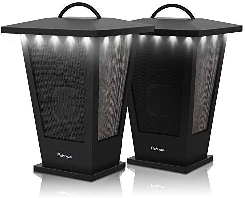 Amazon.com: Bluetooth Speakers Waterproof, Pohopa 2 Packs True Wireless Stereo Sound 20W Speakers Dual Pairing Lantern Indoor Outdoor Speakers with 20 Piece LED Lights, Rich Bass, Pinao Black: Home Audio & Theater