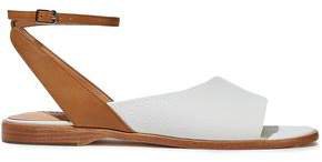 Meg Metallic Textured-leather Sandals