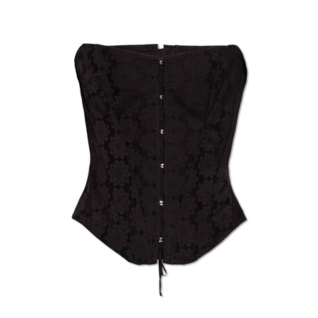 stella mccarteney black daisy corset