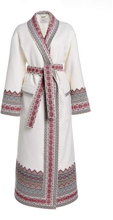 Ralph & Russo Double-Faced Wool Belted Wrap Coat
