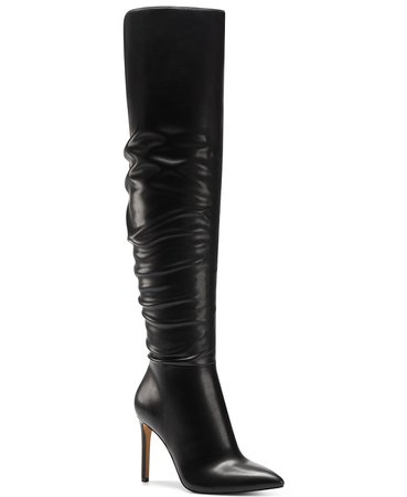 Black INC International Concepts INC Women's Iyonna Over-The-Knee Slouch Boots, Created for Macy's & Reviews - Boots - Shoes - Macy's