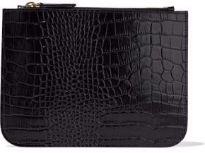 Iris & Ink Croc-effect Leather Pouch