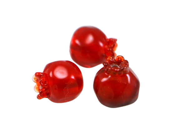 Pomegranate Glass Beads // UkrBeads
