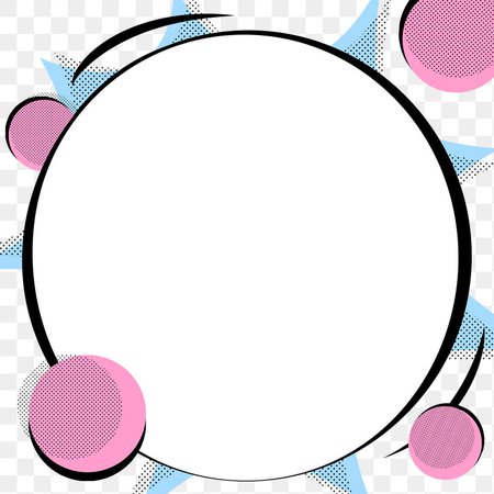 Round cartoon effect speech bubble design… | Free stock illustration | High Resolution graphic