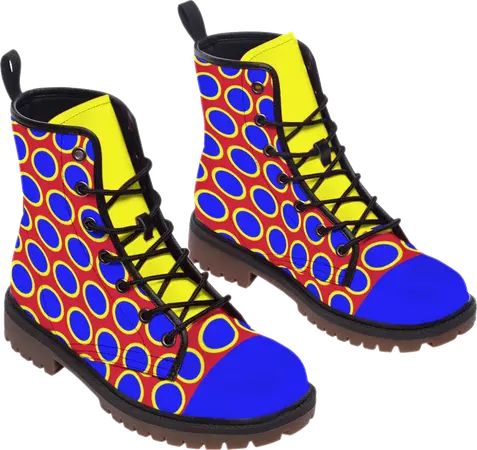 Clown Dot Stompers! Kidcore Circuscore Primary Colors Happy Boots Red – yesdoubleyes