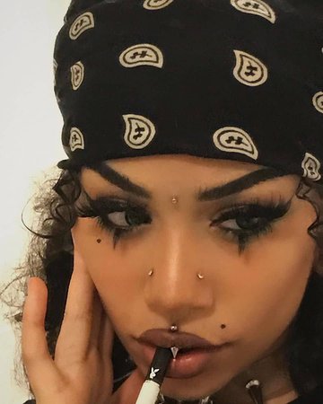 black girl grunge makeup - Google Search