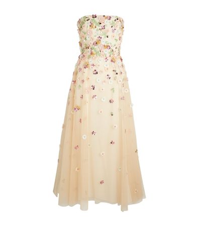 Womens Elie Saab multi Tulle Embellished Midi Dress | Harrods # {CountryCode}