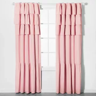 Ruffle Blackout Curtain Panel - Pillowfort™ : Target