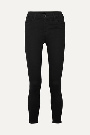 Black Alana cropped high-rise skinny jeans | J Brand | NET-A-PORTER