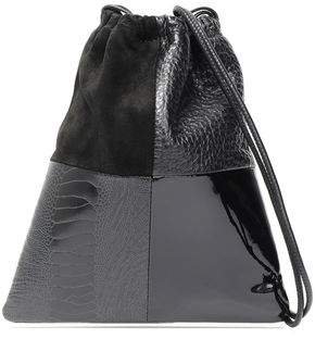 Ryan Mini Patchwork Leather And Suede Bucket Bag