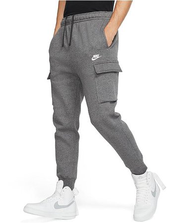 Nike Men's Club Fleece Cargo Joggers & Reviews - All Activewear - Men - Macy's