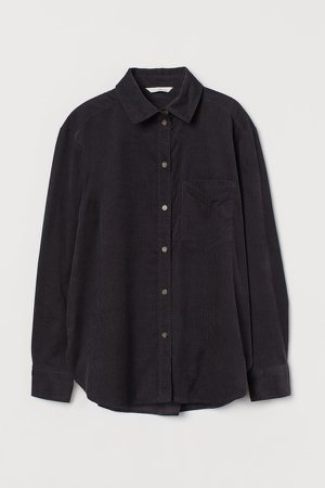 Corduroy Shirt - Gray