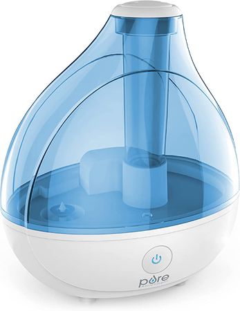 Amazon.com: Pure Enrichment® MistAire™ Ultrasonic Cool Mist Humidifier - Quiet Air Humidifier for Bedroom, Nursery, Office, & Indoor Plants - Lasts Up To 25 Hours, 360° Rotation Nozzle, Auto Shut-Off, Night Light : Home & Kitchen