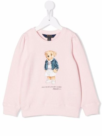 Ralph Lauren Kids Polo Bear Cotton Sweatshirt - Farfetch