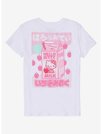 Hello Kitty Strawberry Milk T-Shirt