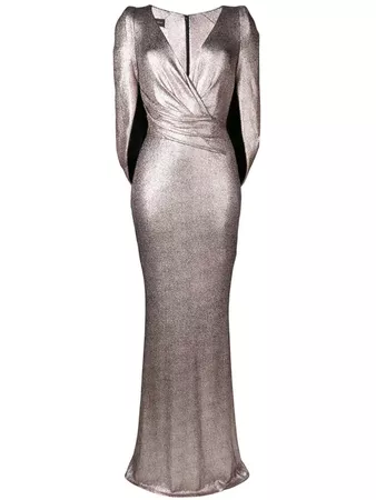 Chanel- Copper Foil Jersey Dress