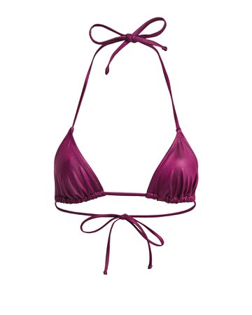 Solid & Striped | Iris Coated Bikini Top | INTERMIX®