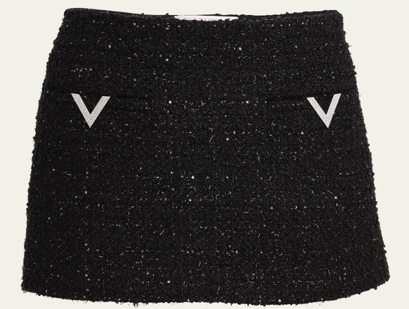 Valentino tweed mini skirt