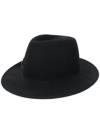 Ann Demeulemeester wool hat with silver-tone embellishment AW20 | Farfetch.com