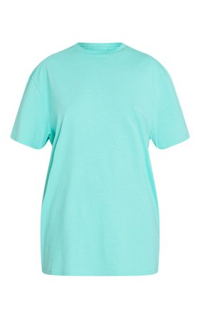 Teal Oversized T Shirt | Tops | PrettyLittleThing USA