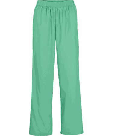 green scrub pants