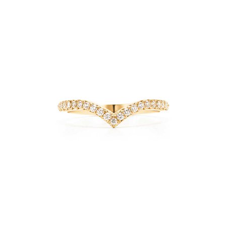 Tiffany Soleste V ring in 18k gold with diamonds. | Tiffany & Co.
