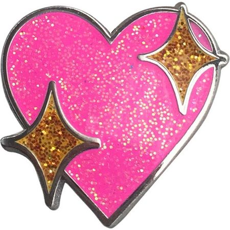 sparkle heart sticker (3) Pinterest
