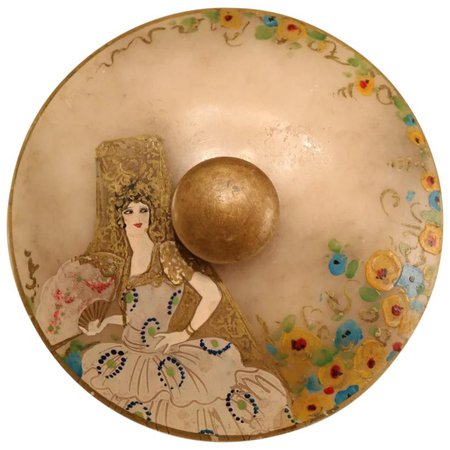 Art Deco alabaster powder bowl : Antiques Forever | Ruby Lane