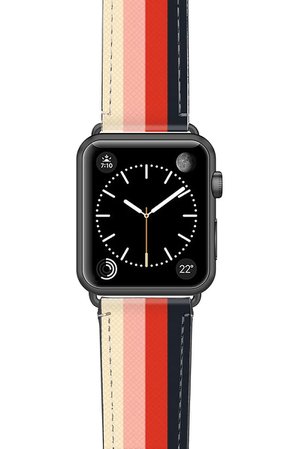 Casetify Rad Retro Saffiano Faux Leather Apple Watch® Strap | Nordstrom