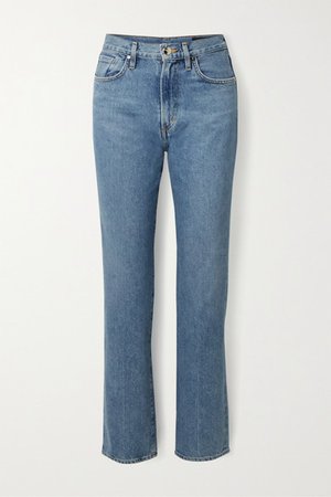 Net Sustain Nineties Classic High-rise Straight-leg Jeans - Mid denim
