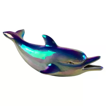 Glazed Porcelain Dolphin, Italy, 1950s For Sale at 1stDibs