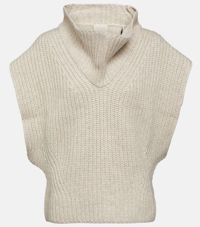 Laos Wool And Cashmere Sweater Vest in Beige - Isabel Marant | Mytheresa